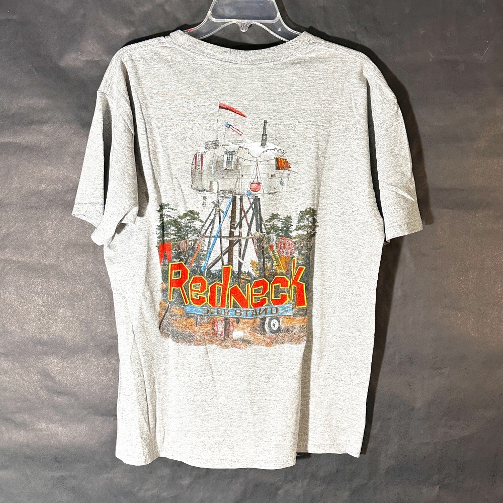 Redneck Deer Stand Gray Short Sleeve Athletic T Shirt Tee